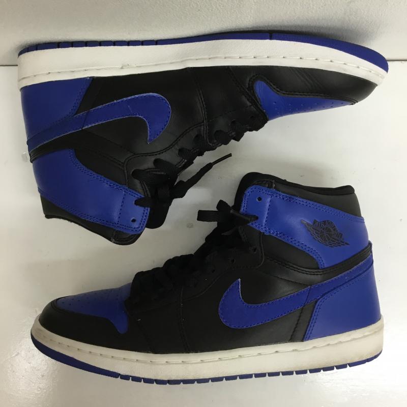 ナイキ NIKE スニーカー スニーカー AIR JORDAN 1 RETRO ROYAL 136066-041 2001年製 27000足限定 28.0cm ロゴ、文字 黒 / ブラック / X 青 / ブルー /  メンズ USED 古着 中古 10082763