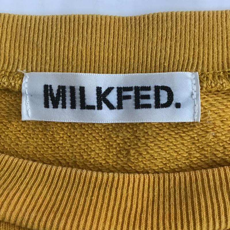 ミルクフェド MILKFED. トレーナー 長袖 FREE 無地 黄 / イエロー /  レディース USED 古着 中古 10082790