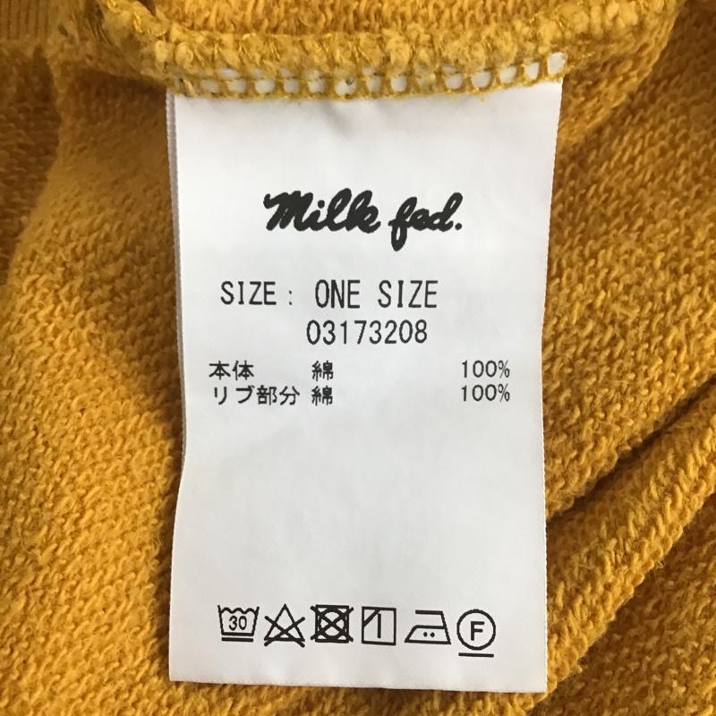 ミルクフェド MILKFED. トレーナー 長袖 FREE 無地 黄 / イエロー /  レディース USED 古着 中古 10082790