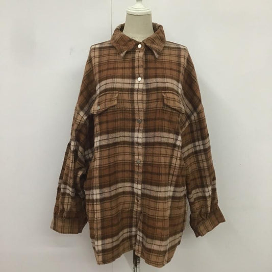 ローリーズファーム LOWRYS FARM シャツ、ブラウス 長袖 FREE チェック マルチカラー / マルチカラー /  レディース USED 古着 中古 10082801