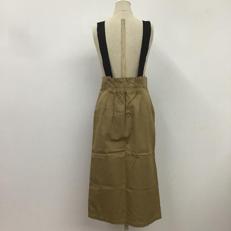 アリシアページボーイ alicia PAGEBOY スカート ひざ丈スカート M 無地 茶 / ブラウン /  レディース USED 古着 中古 10082802