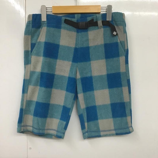 コロンビア Columbia パンツ ショートパンツ 210 PL4214 フリース ハーフパンツ ロゴ S チェック 青 / ブルー / X 灰 / グレー / X 水色 / ライトブルー /  レディース USED 古着 中古 10082858