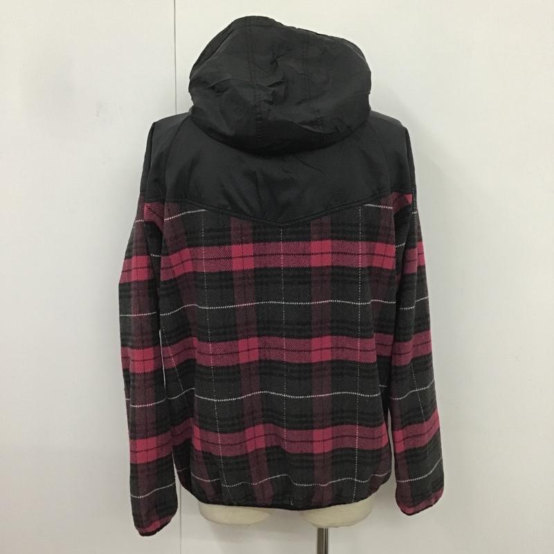 トミー TOMMY ジャケット、上着 ジャケット、ブレザー フリースジャケット チェック XL ロゴ、文字 黒 / ブラック / X 桃 / ピンク /  メンズ USED 古着 中古 10082901
