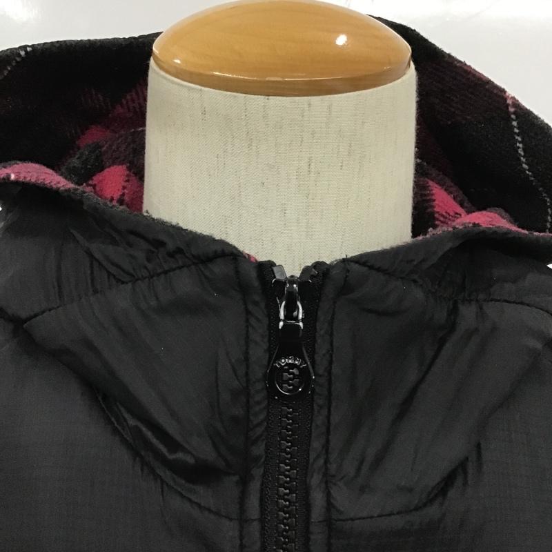 トミー TOMMY ジャケット、上着 ジャケット、ブレザー フリースジャケット チェック XL ロゴ、文字 黒 / ブラック / X 桃 / ピンク /  メンズ USED 古着 中古 10082901