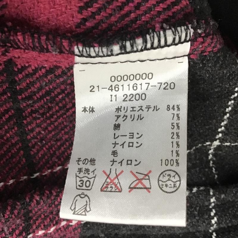 トミー TOMMY ジャケット、上着 ジャケット、ブレザー フリースジャケット チェック XL ロゴ、文字 黒 / ブラック / X 桃 / ピンク /  メンズ USED 古着 中古 10082901
