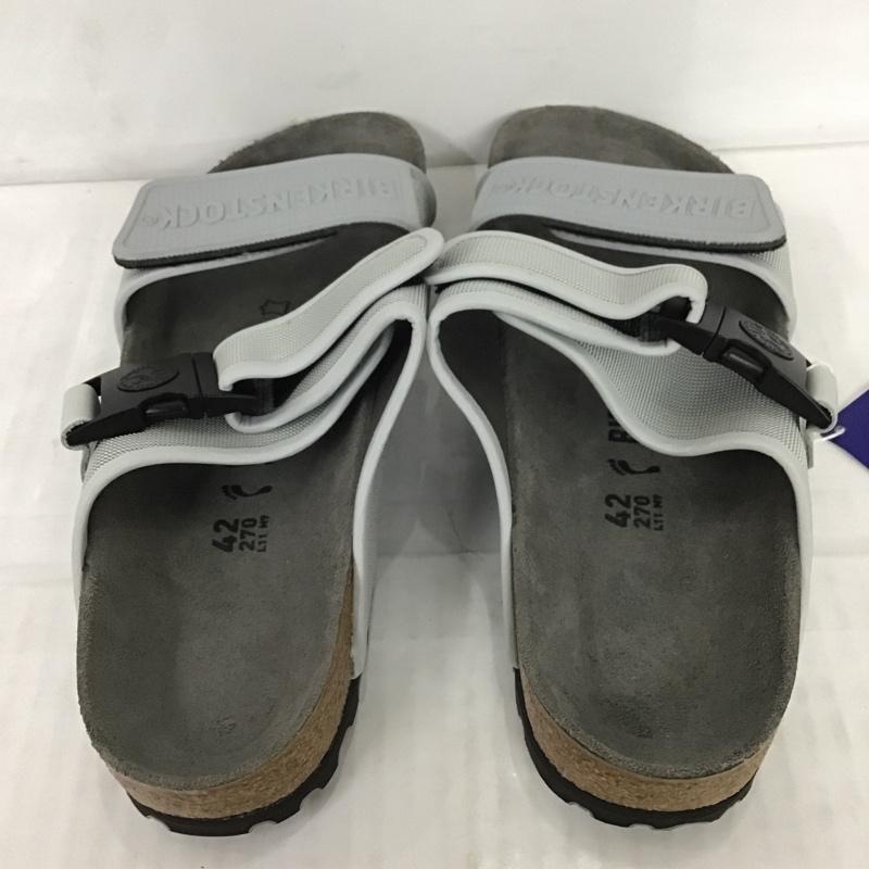 ビルケンシュトック BIRKENSTOCK サンダル サンダル 1009276 Rotterdam ロッテルダム 27cm 箱有 27.0cm ロゴ、文字 灰 / グレー /  メンズ USED 古着 中古 10082948