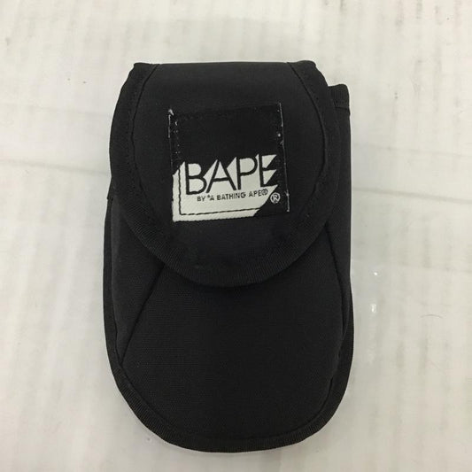 アベイシングエイプ A BATHING APE ポーチ ポーチ 小物入れ ロゴ、文字 黒 / ブラック /  メンズ USED 古着 中古 10083028
