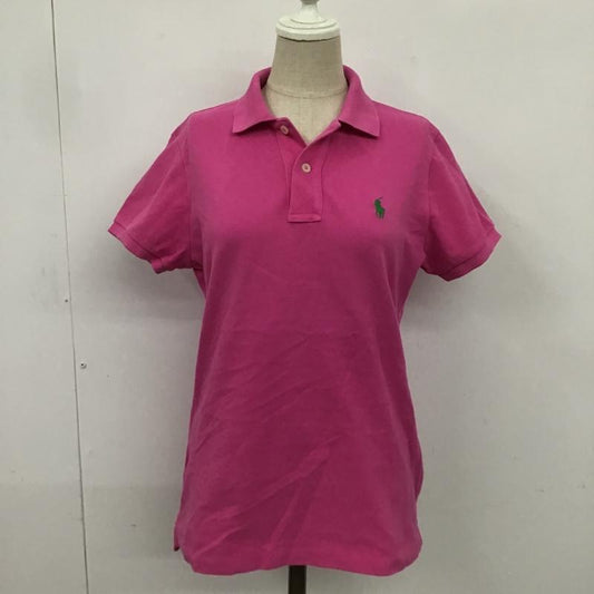 ラルフローレン RALPHLAUREN ポロシャツ 半袖 S 無地 桃 / ピンク /  レディース USED 古着 中古 10083071