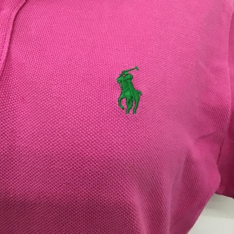 ラルフローレン RALPHLAUREN ポロシャツ 半袖 S 無地 桃 / ピンク /  レディース USED 古着 中古 10083071