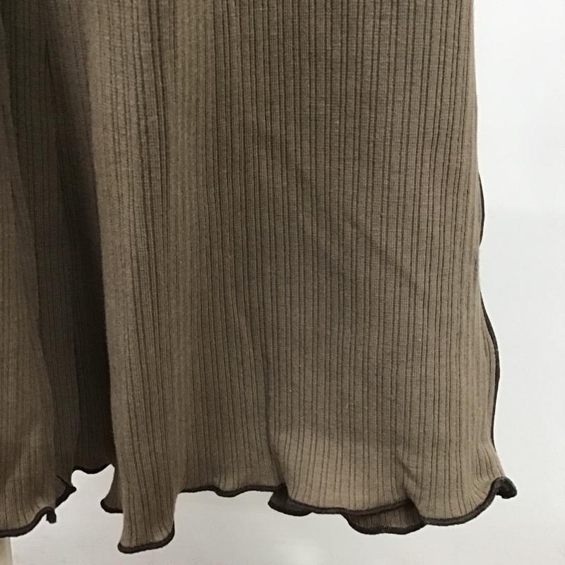 ダブルクローゼット w closet ボトムス ボトムス リブパンツ FREE 無地 ベージュ / ベージュ /  レディース USED 古着 中古 10083113