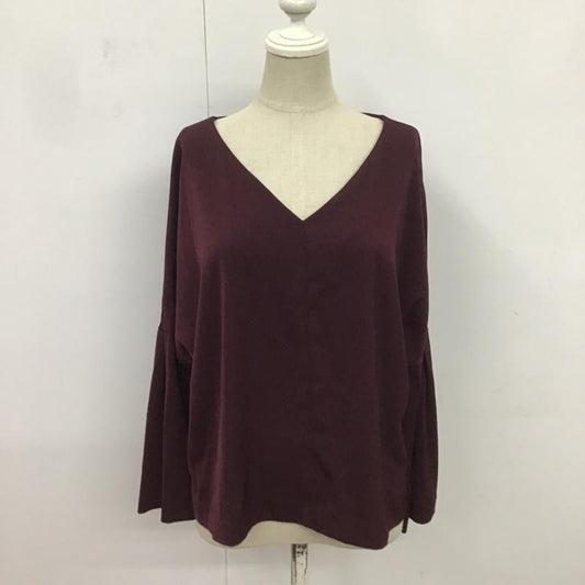 アーバンリサーチ URBAN RESEARCH カットソー 長袖 タグ付 FREE 無地 えんじ / ワインレッド /  レディース USED 古着 中古 10083235