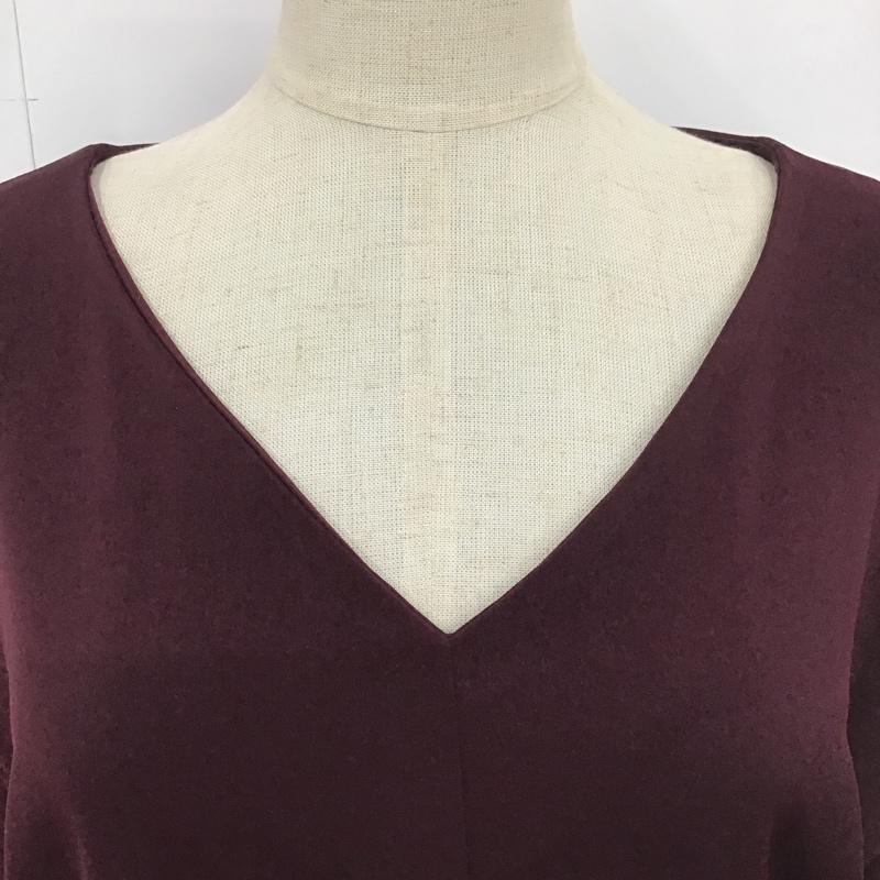 アーバンリサーチ URBAN RESEARCH カットソー 長袖 タグ付 FREE 無地 えんじ / ワインレッド /  レディース USED 古着 中古 10083235