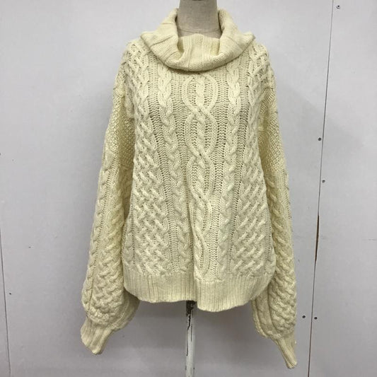 クティール kutir ニット、セーター 長袖 FREE 無地 白 / ホワイト /  レディース USED 古着 中古 10083246