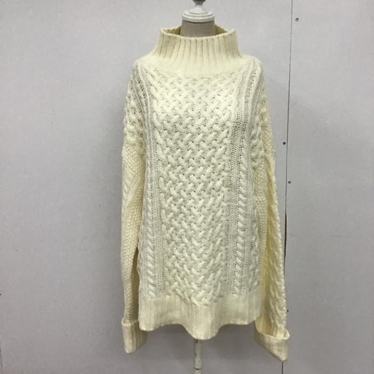 ローリーズファーム LOWRYS FARM ニット、セーター 長袖 L 無地 白 / ホワイト /  レディース USED 古着 中古 10083249