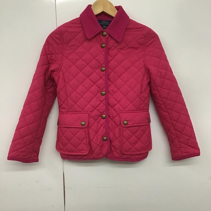 ポロラルフローレン POLO RALPH LAUREN ジャケット、上着 ジャケット、ブレザー キルティングジャケット 140cm 140cm 無地 桃 / ピンク /  ガールズ USED 古着 中古 10083252