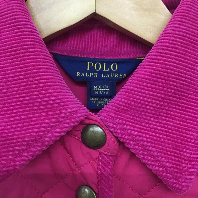 ポロラルフローレン POLO RALPH LAUREN ジャケット、上着 ジャケット、ブレザー キルティングジャケット 140cm 140cm 無地 桃 / ピンク /  ガールズ USED 古着 中古 10083252