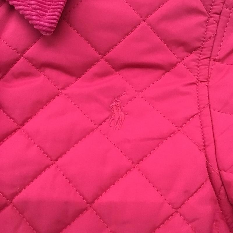 ポロラルフローレン POLO RALPH LAUREN ジャケット、上着 ジャケット、ブレザー キルティングジャケット 140cm 140cm 無地 桃 / ピンク /  ガールズ USED 古着 中古 10083252