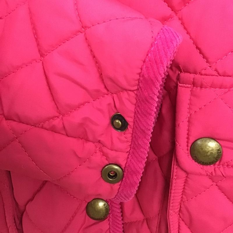 ポロラルフローレン POLO RALPH LAUREN ジャケット、上着 ジャケット、ブレザー キルティングジャケット 140cm 140cm 無地 桃 / ピンク /  ガールズ USED 古着 中古 10083252