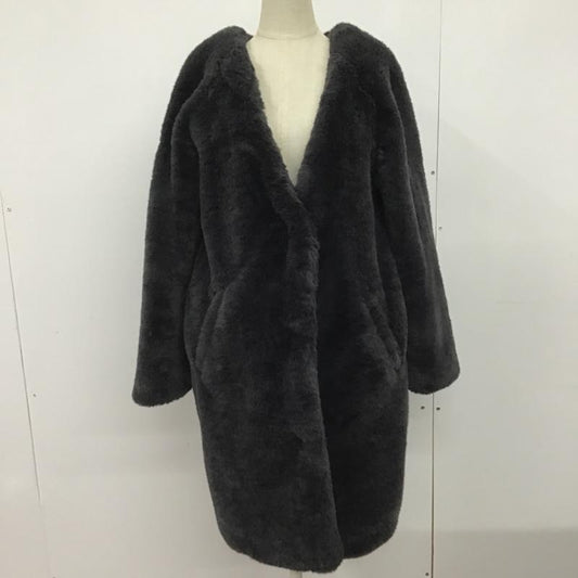 ヘザー Heather コート コート一般 FREE 無地 黒 / ブラック /  レディース USED 古着 中古 10083257