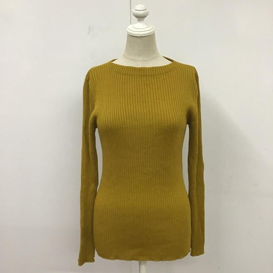 ユナイテッドアローズ UNITED ARROWS ニット、セーター 長袖 無地 マスタード / マスタード /  レディース USED 古着 中古 10083279
