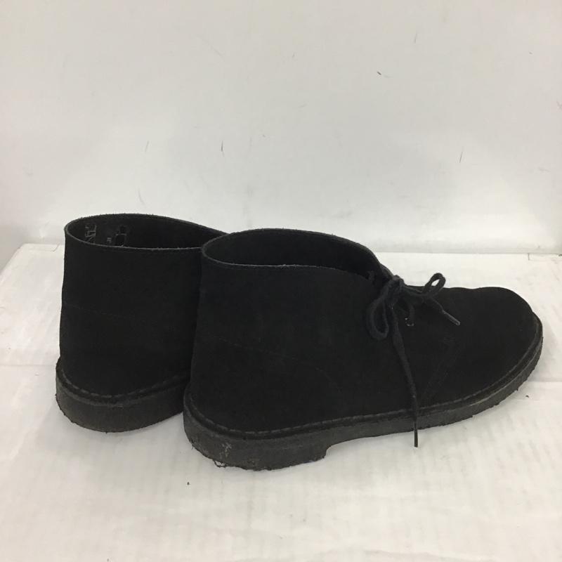 クラークス Clarks ブーツ ショートブーツ 31691 デザートブーツ US9 箱有 US：9 無地 黒 / ブラック /  メンズ USED 古着 中古 10083349