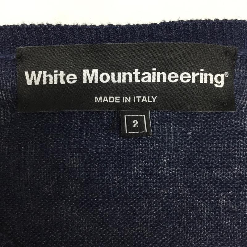 ホワイトマウンテニアリング WHITE MOUNTAINEERING ニット、セーター 長袖 WM1871607 HIGH GAUGE KNIT 2 無地 紺 / ネイビー /  メンズ USED 古着 中古 10083370