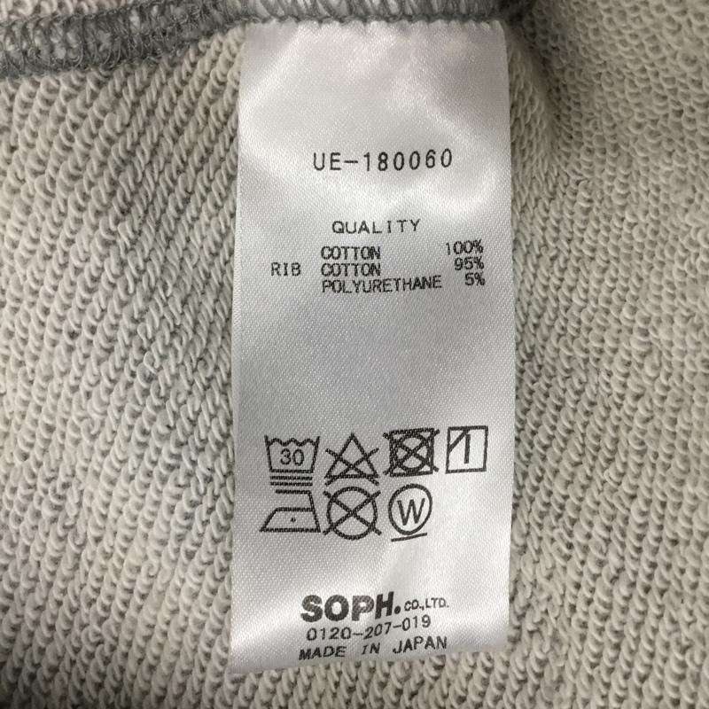 ユニフォームエクスペリメント uniform experiment パーカー 長袖 2IN1 LAYERED PARKA UE-180060 2 ロゴ、文字 灰 / グレー / X 紺 / ネイビー /  メンズ USED 古着 中古 10083373
