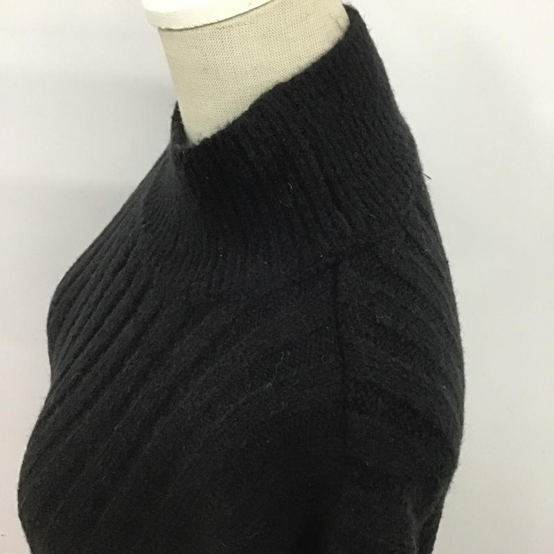 スライ SLY ワンピース ひざ丈スカート 030BAM73-8190 FLARE SLEEVE LOOSE MG OP 2 無地 黒 / ブラック /  レディース USED 古着 中古 10083407
