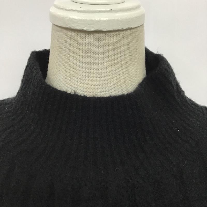 スライ SLY ワンピース ひざ丈スカート 030BAM73-8190 FLARE SLEEVE LOOSE MG OP 2 無地 黒 / ブラック /  レディース USED 古着 中古 10083407