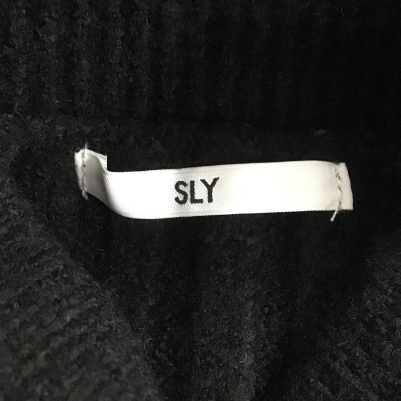 スライ SLY ワンピース ひざ丈スカート 030BAM73-8190 FLARE SLEEVE LOOSE MG OP 2 無地 黒 / ブラック /  レディース USED 古着 中古 10083407