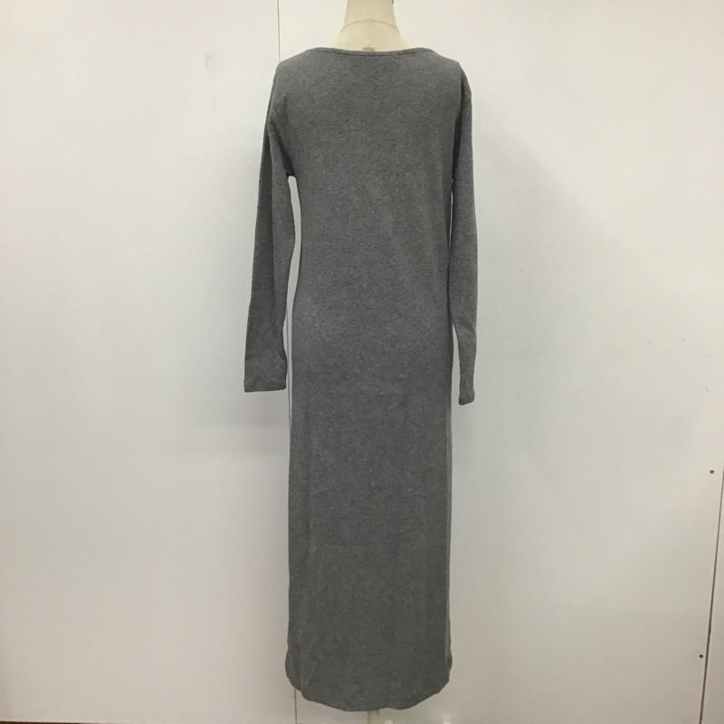 スライ SLY ワンピース ロングスカート 0309AT83-0230  サイドスリットマキシ TOPS 1 無地 灰 / グレー /  レディース USED 古着 中古 10083417