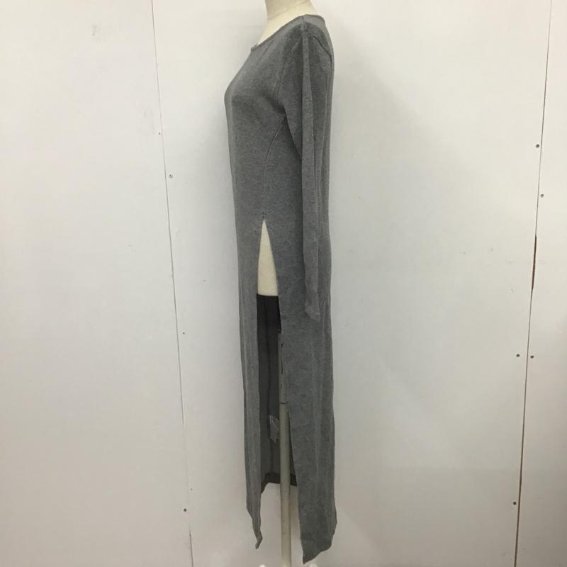 スライ SLY ワンピース ロングスカート 0309AT83-0230  サイドスリットマキシ TOPS 1 無地 灰 / グレー /  レディース USED 古着 中古 10083417