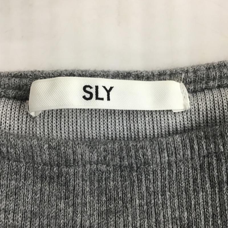 スライ SLY ワンピース ロングスカート 0309AT83-0230  サイドスリットマキシ TOPS 1 無地 灰 / グレー /  レディース USED 古着 中古 10083417