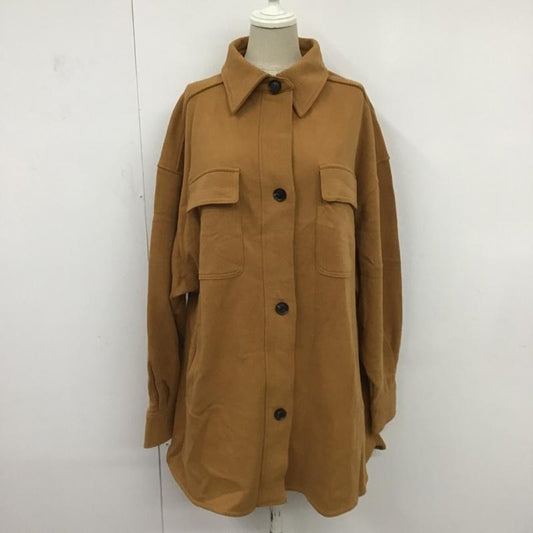スライ SLY シャツ、ブラウス 長袖 030CAY80-2240 SW OVER SH FREE 無地 茶 / ブラウン /  レディース USED 古着 中古 10083441