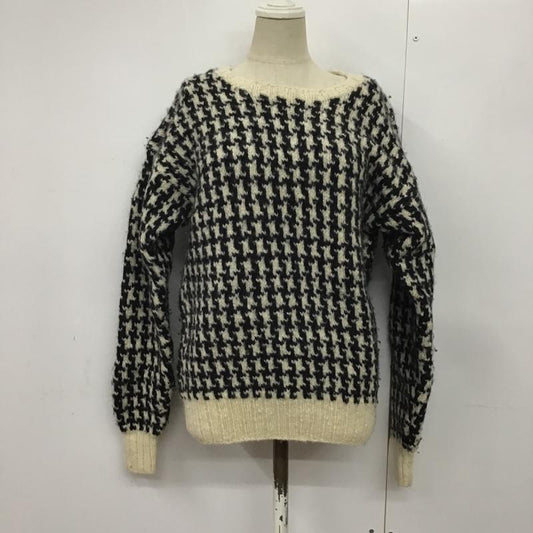 古着 USED ニット、セーター 長袖 ウール M  アイボリー / アイボリー / X 黒 / ブラック /  レディース USED 古着 中古 10083463