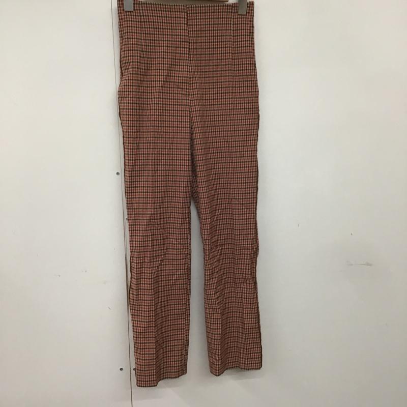 デミルクスビームス Demi-Luxe BEAMS ボトムス ボトムス 68-23-0362-126 サイドライン 34 チェック ベージュ / ベージュ / X 茶 / ブラウン / X 赤 / レッド /  レディース USED 古着 中古 10083464