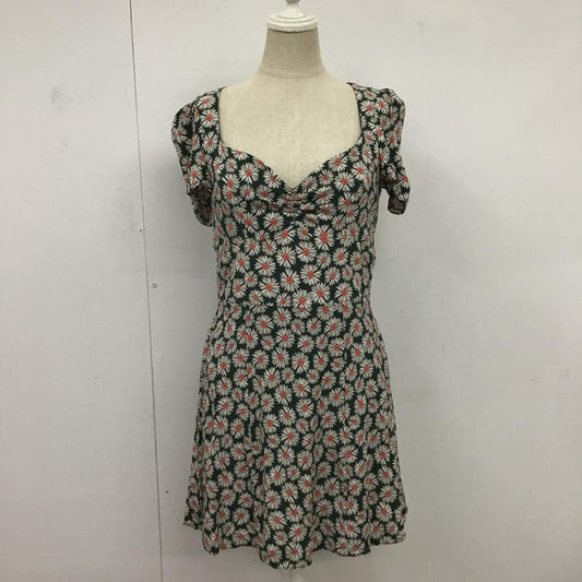 ザラ ZARA ワンピース ひざ丈スカート M 総柄 マルチカラー / マルチカラー /  レディース USED 古着 中古 10083490