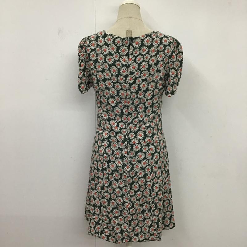 ザラ ZARA ワンピース ひざ丈スカート M 総柄 マルチカラー / マルチカラー /  レディース USED 古着 中古 10083490