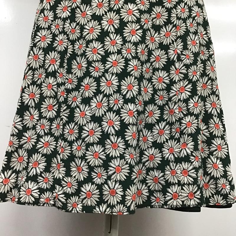 ザラ ZARA ワンピース ひざ丈スカート M 総柄 マルチカラー / マルチカラー /  レディース USED 古着 中古 10083490