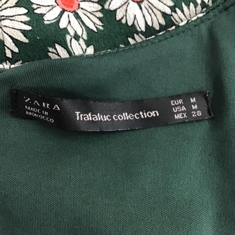ザラ ZARA ワンピース ひざ丈スカート M 総柄 マルチカラー / マルチカラー /  レディース USED 古着 中古 10083490