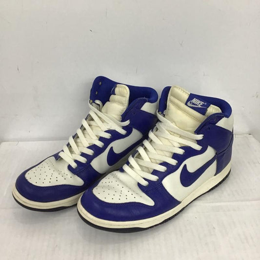 ナイキ NIKE スニーカー スニーカー 317982-121 DUNK HIGH 29cm 29.0cm ロゴ、文字 白 / ホワイト / X 青 / ブルー /  メンズ USED 古着 中古 10083544