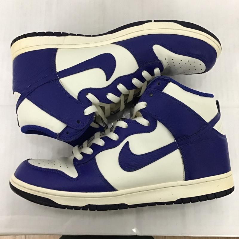 ナイキ NIKE スニーカー スニーカー 317982-121 DUNK HIGH 29cm 29.0cm ロゴ、文字 白 / ホワイト / X 青 / ブルー /  メンズ USED 古着 中古 10083544