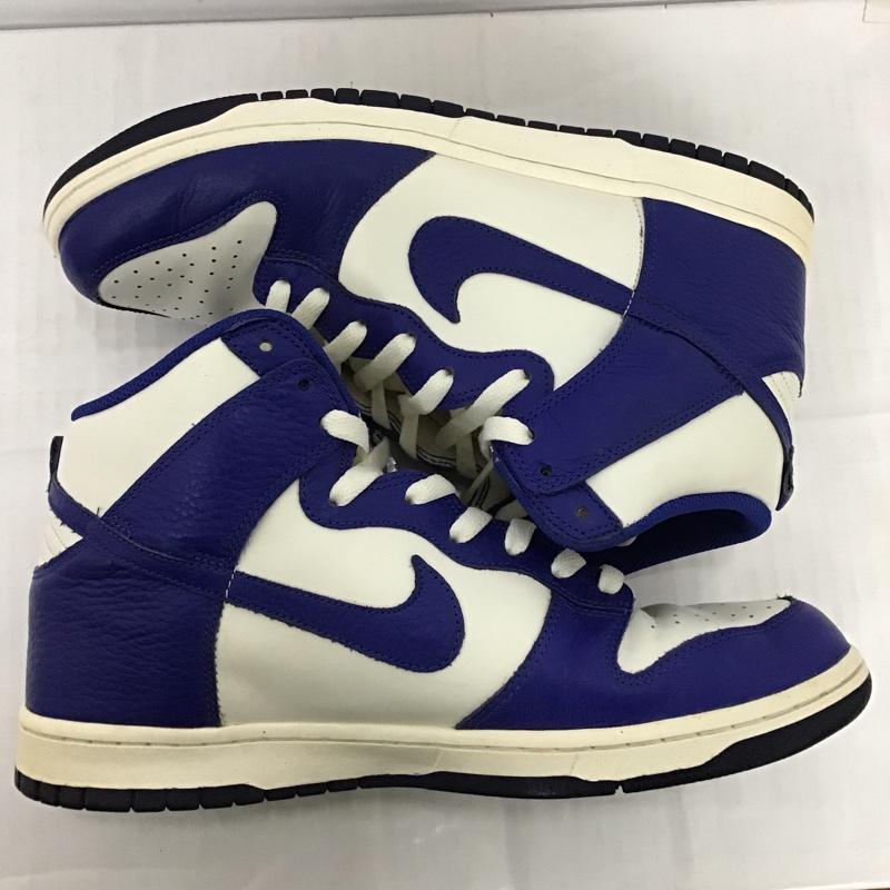 ナイキ NIKE スニーカー スニーカー 317982-121 DUNK HIGH 29cm 29.0cm ロゴ、文字 白 / ホワイト / X 青 / ブルー /  メンズ USED 古着 中古 10083544