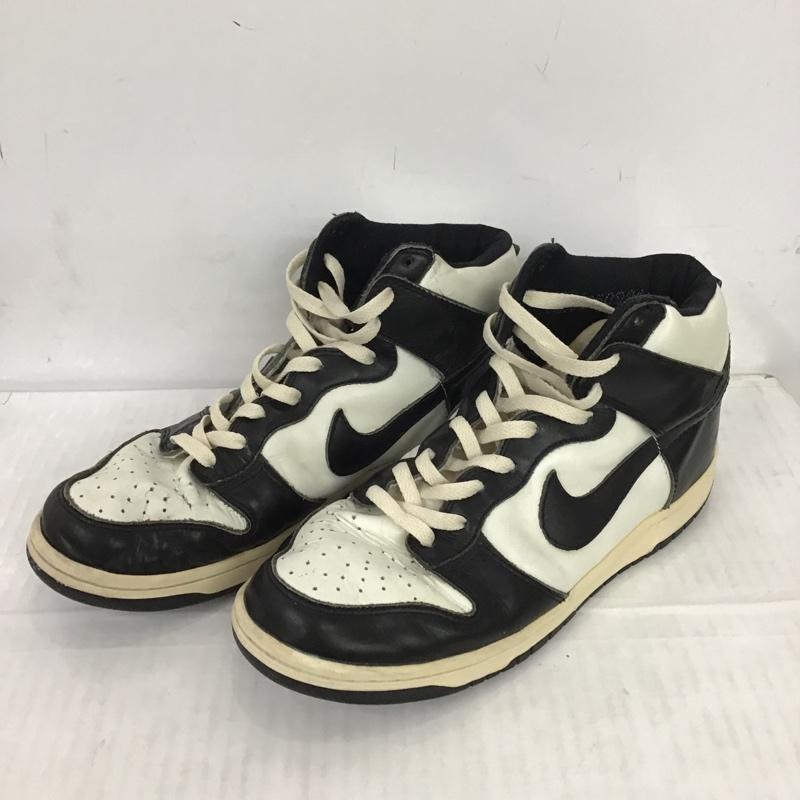 ナイキ NIKE スニーカー スニーカー 318850-101 DUNK HIGH 28.5cm 28.5cm ロゴ、文字 白 / ホワイト / X 黒 / ブラック /  メンズ USED 古着 中古 10083546