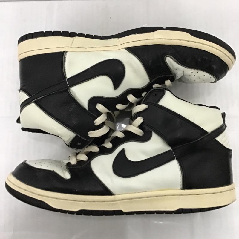 ナイキ NIKE スニーカー スニーカー 318850-101 DUNK HIGH 28.5cm 28.5cm ロゴ、文字 白 / ホワイト / X 黒 / ブラック /  メンズ USED 古着 中古 10083546