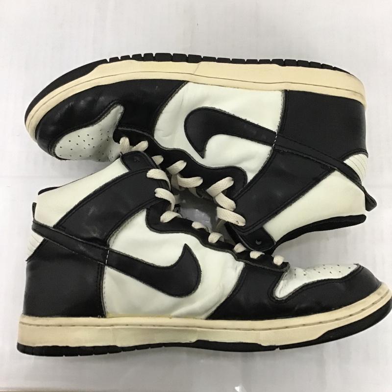 ナイキ NIKE スニーカー スニーカー 318850-101 DUNK HIGH 28.5cm 28.5cm ロゴ、文字 白 / ホワイト / X 黒 / ブラック /  メンズ USED 古着 中古 10083546