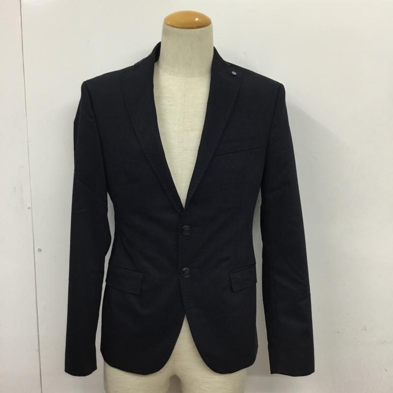 ザラメン ZARA MAN ジャケット、上着 ジャケット、ブレザー 44 無地 紺 / ネイビー /  メンズ USED 古着 中古 10083629