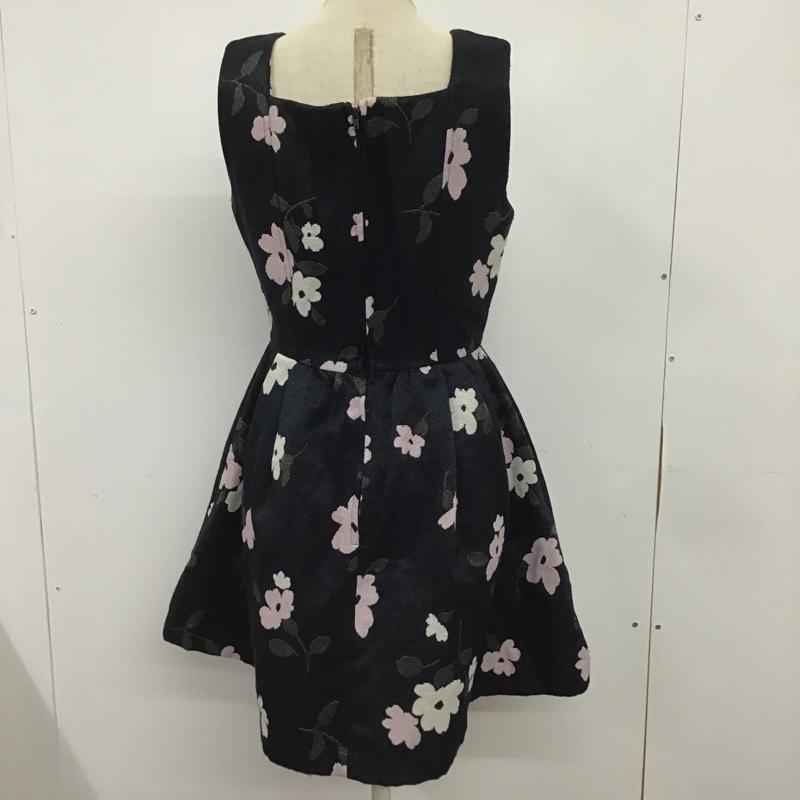 ダズリン dazzlin ワンピース ミニスカート 021650305001 フラワージャカードミニワンピース M 花柄 紺 / ネイビー /  レディース USED 古着 中古 10083663