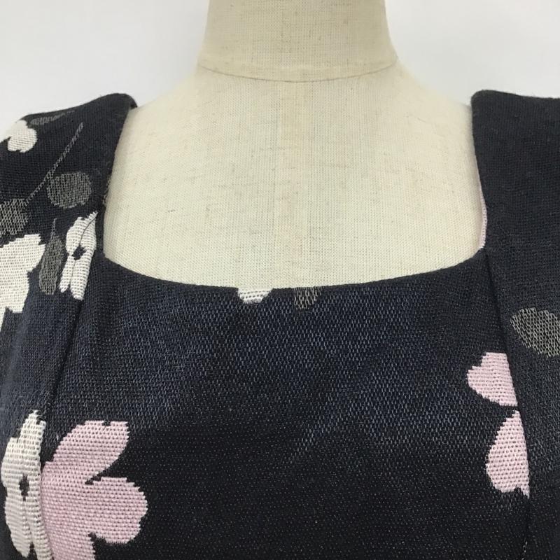 ダズリン dazzlin ワンピース ミニスカート 021650305001 フラワージャカードミニワンピース M 花柄 紺 / ネイビー /  レディース USED 古着 中古 10083663