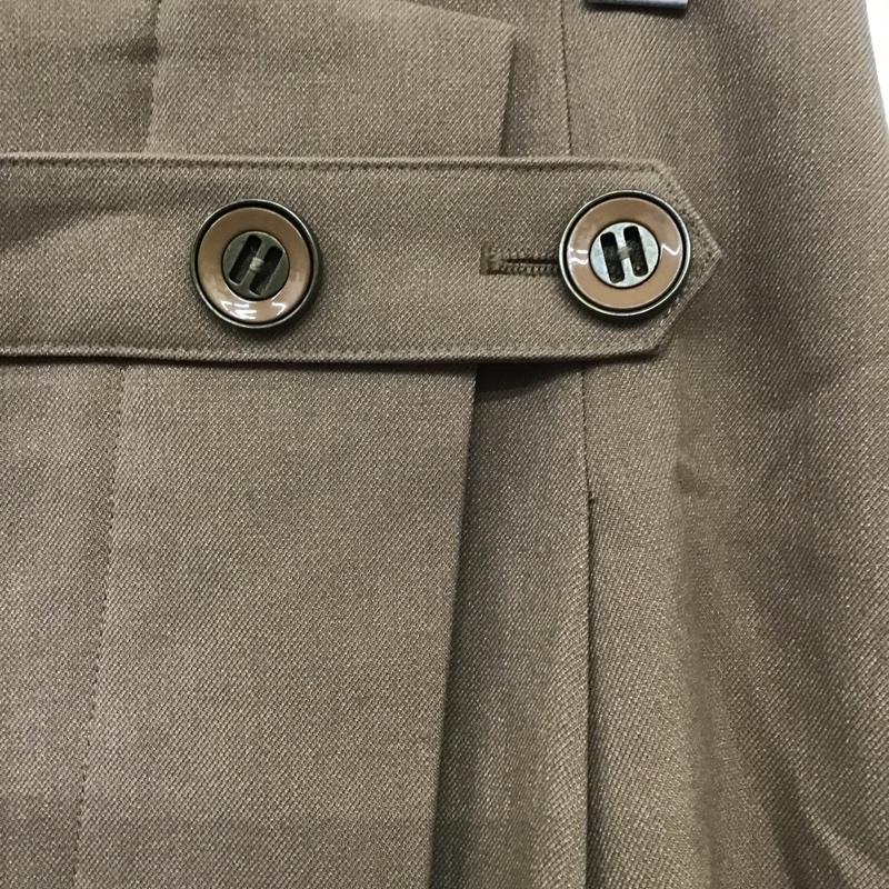 リリー ブラウン Lily Brown スカート ひざ丈スカート 1 無地 茶 / ブラウン /  レディース USED 古着 中古 10083681